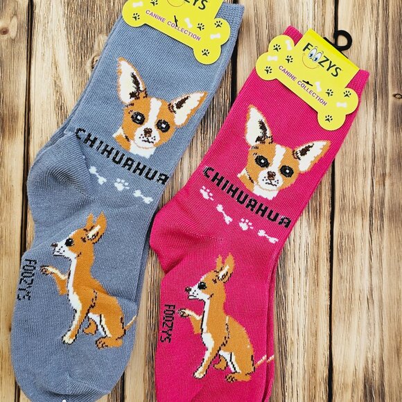 Unisex Canine Foozys Socks - Chihuahua - Picture 1 of 4